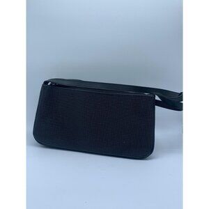 UO2 Black Nylon 2-Section Shoulder Purse